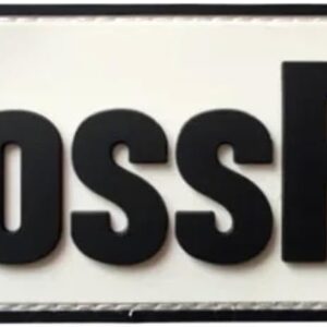 CrossFit patch white PVC velcro morale patch
