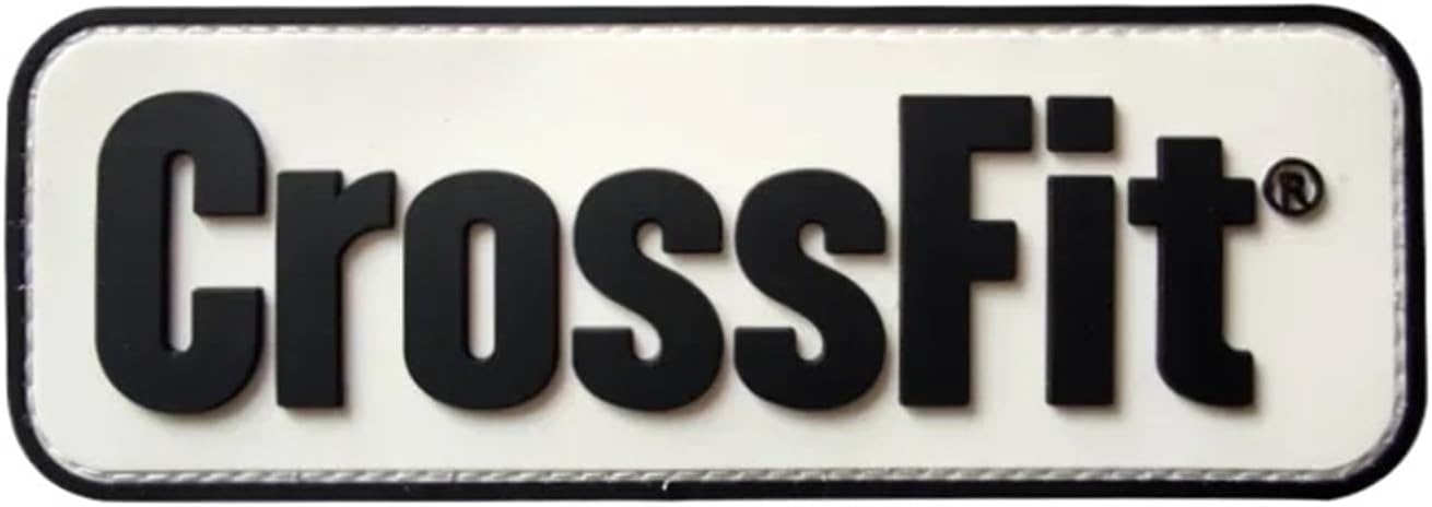 CrossFit patch white PVC velcro morale patch