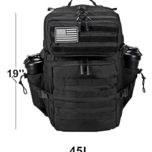 Hyrox backpack 45L dimensions 19 x 12 x 12 inches