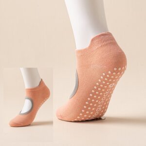 Anti slip grip socks orange