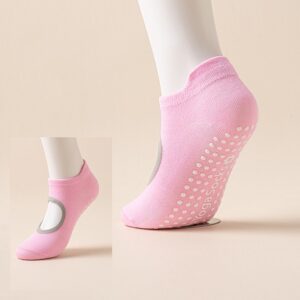 Anti slip grip socks pink