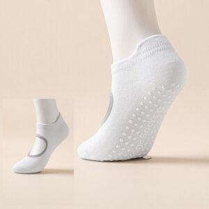 Anti slip grip socks white