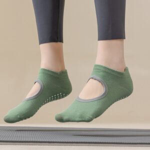 Anti slip grip socks worn