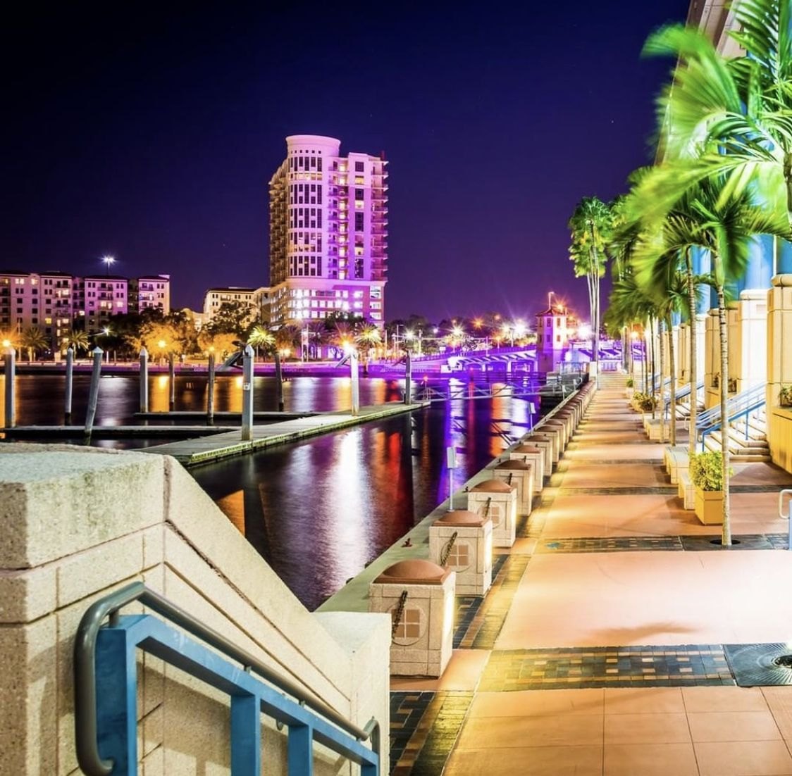 Tampa Riverwalk along the convention center waterfront, near the HYROX Tampa venue
