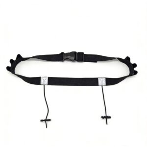 Race number belt gel loops black