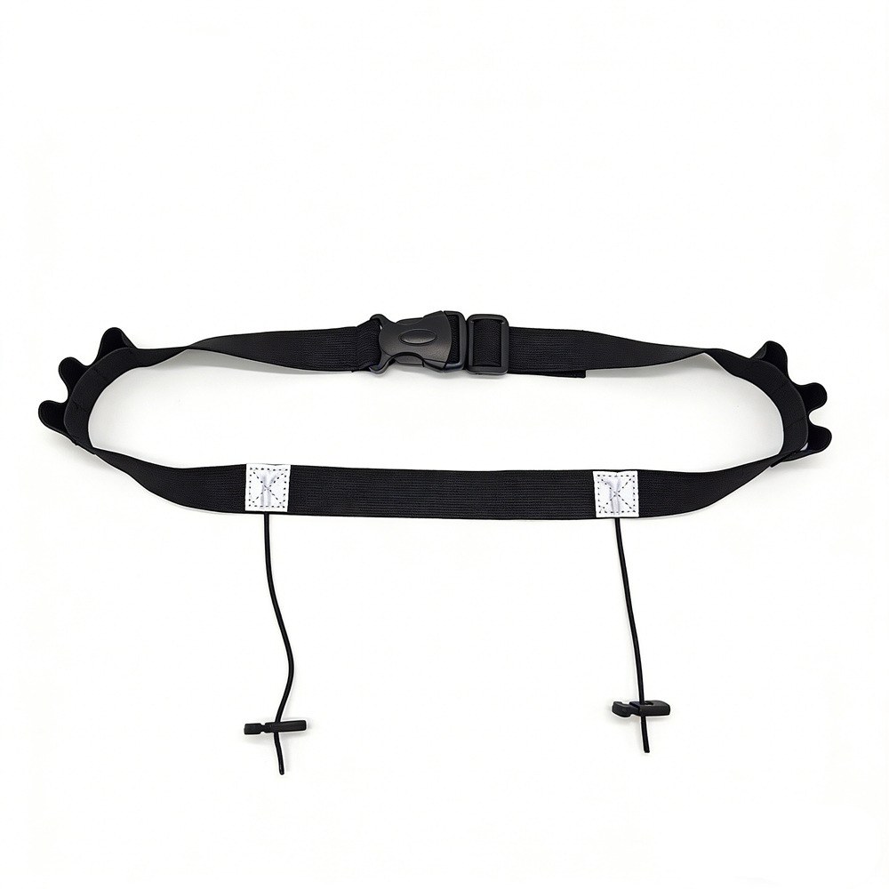 Race number belt gel loops black