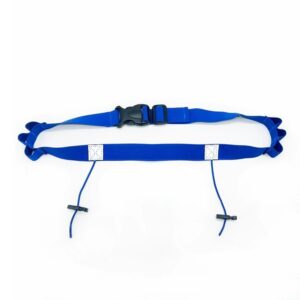 Race number belt gel loops blue