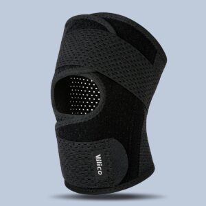 Open-patella knee brace with side spring stabilizers for training