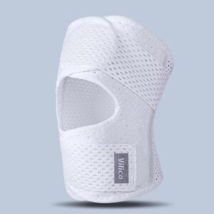 Spring knee brace white side