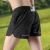 Men's 2-in-1 training shorts with liner and zip phone pocket for running and functional fitness