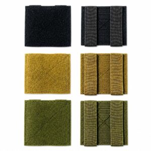 Velcro patch display panel, 4 x 4 inch MOLLE morale patch holder