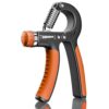Adjustable hand grip strengthener 5 to 60 kg for farmers carry and sled pull training