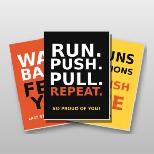Race day cheer signs for spectators at functional fitness races, 30 x 40 cm
