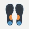 Pair of cushioned EVA training insoles with arch zone and heel pad for running and functional fitness