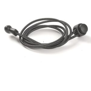 Elastic no tie shoelaces black white