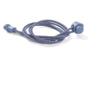 Elastic no tie shoelaces denim blue white