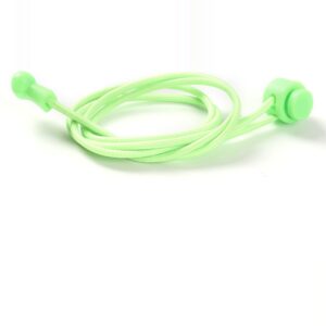 Elastic no tie shoelaces neon green gray