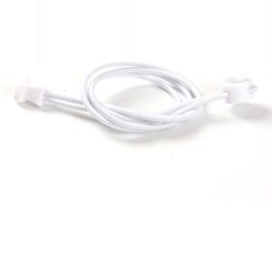 Elastic no tie shoelaces white