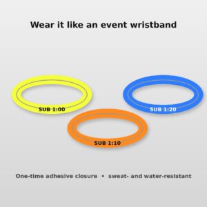 Race split pace bands worn style