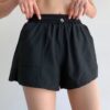 Women's 2-in-1 high-waist training shorts with liner and phone pocket for functional fitness training
