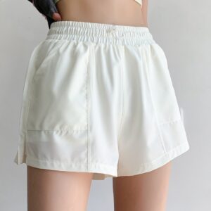 Womens 2 in 1 training shorts ivory